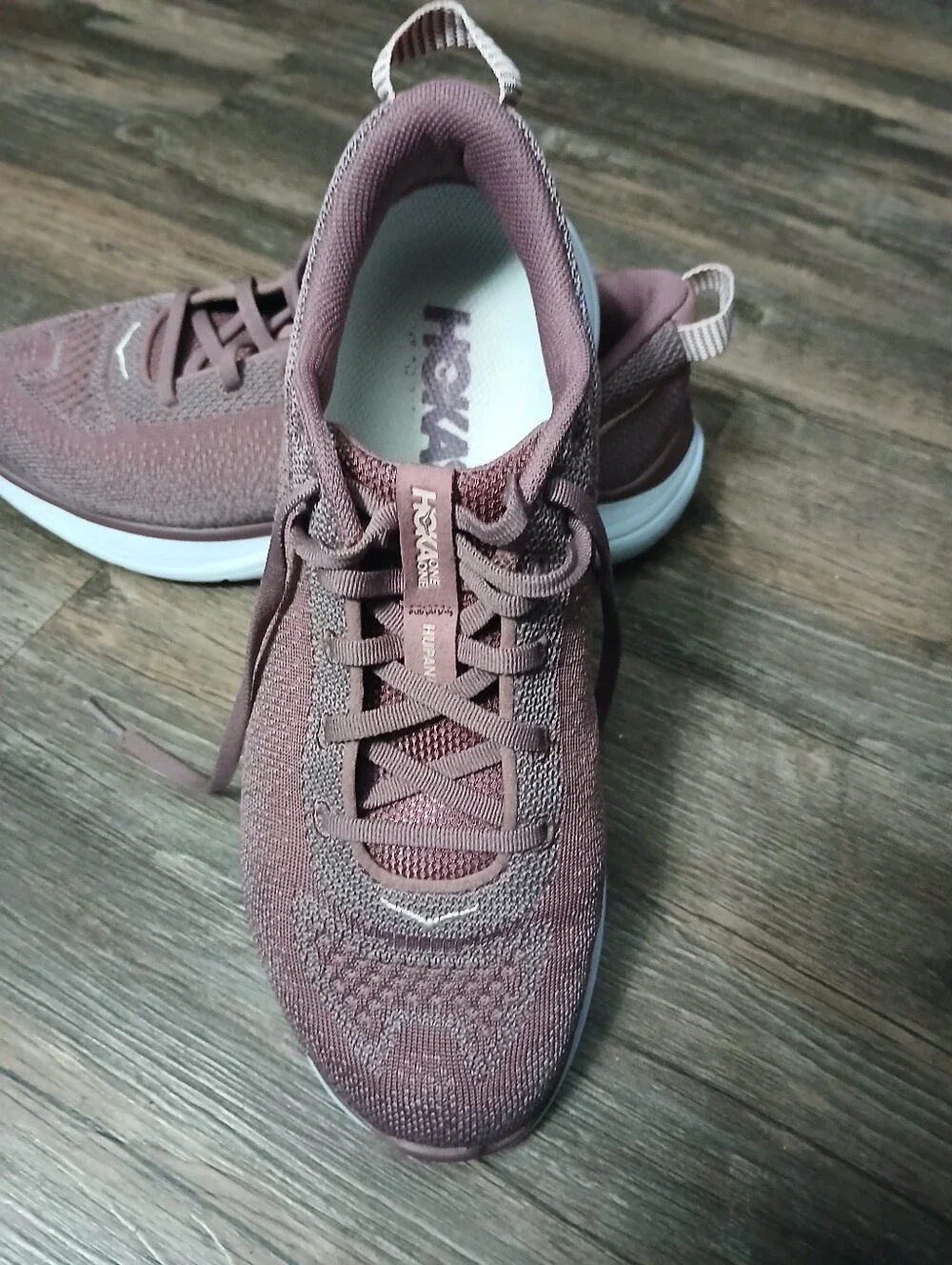 Hoka One One Hupana Women's Dusty Brown Knit Sneakers